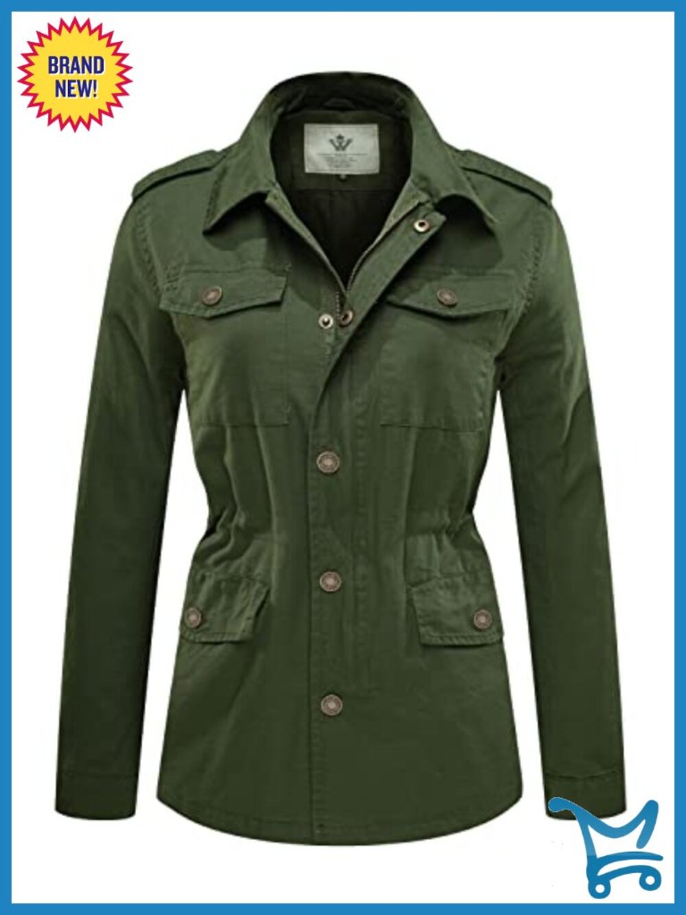 Lightweight Cotton Canvas Military Anorak Utility Jacket Safari Field Coat